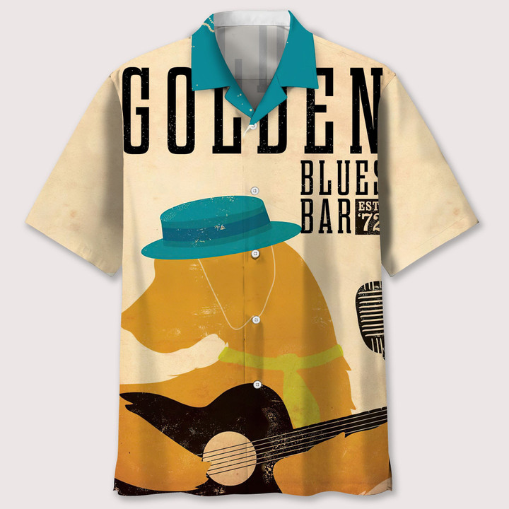 golden play guitar hawaii shirt