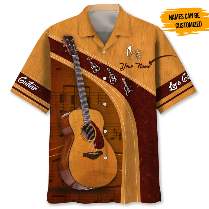 Love Guitar Hawaii Shirt
