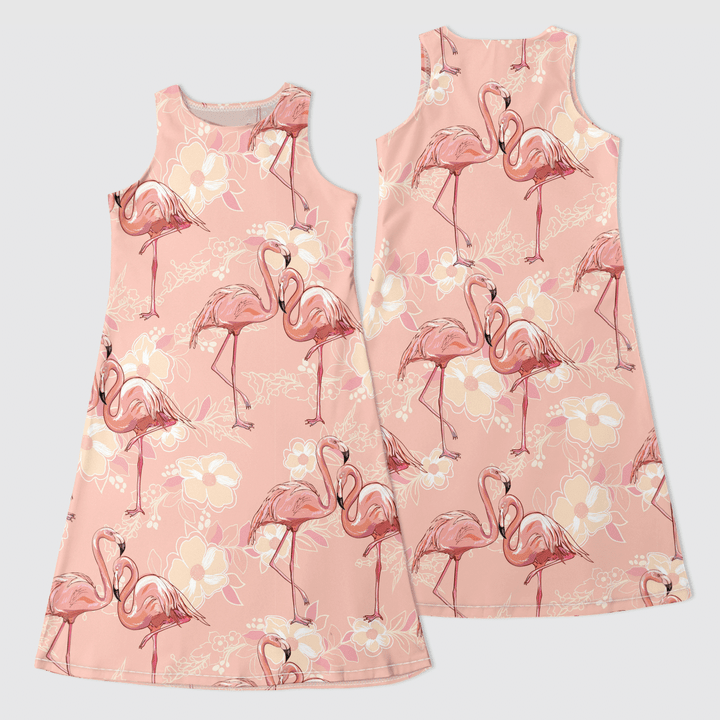 Fla Pink Maxi Dress