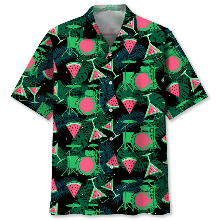 Drum Watermelon Hawaiian Shirt