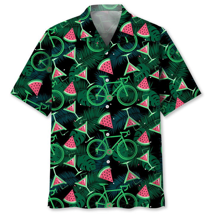 Cycling Watermelon Hawaiian Shirt