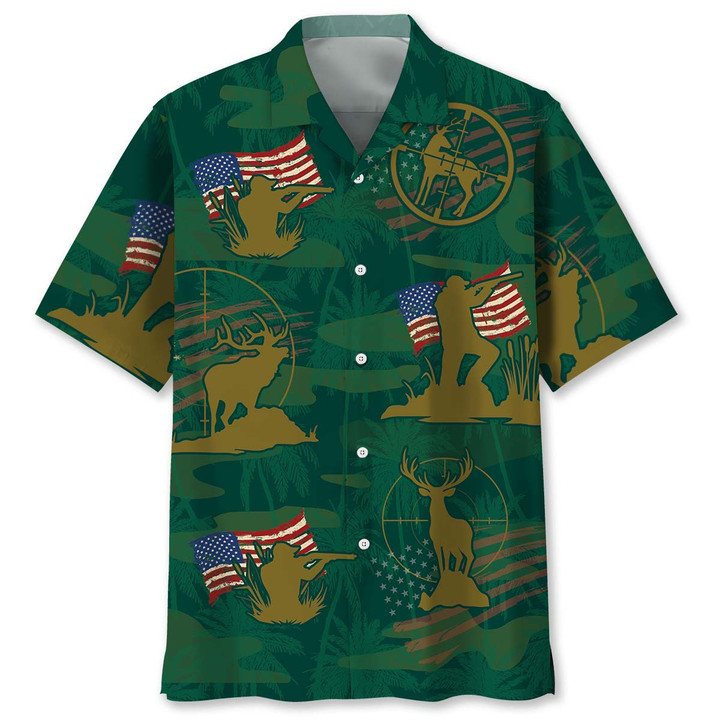 Camouflage Hunting Hawaiian Shirt Q