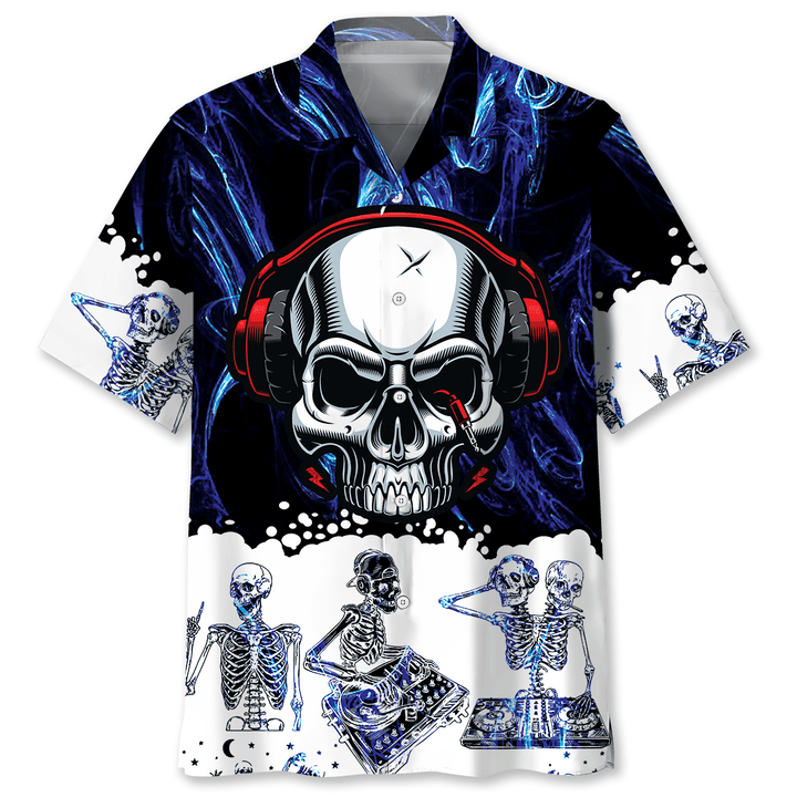 DJ Skull Hawaiian Shirt K