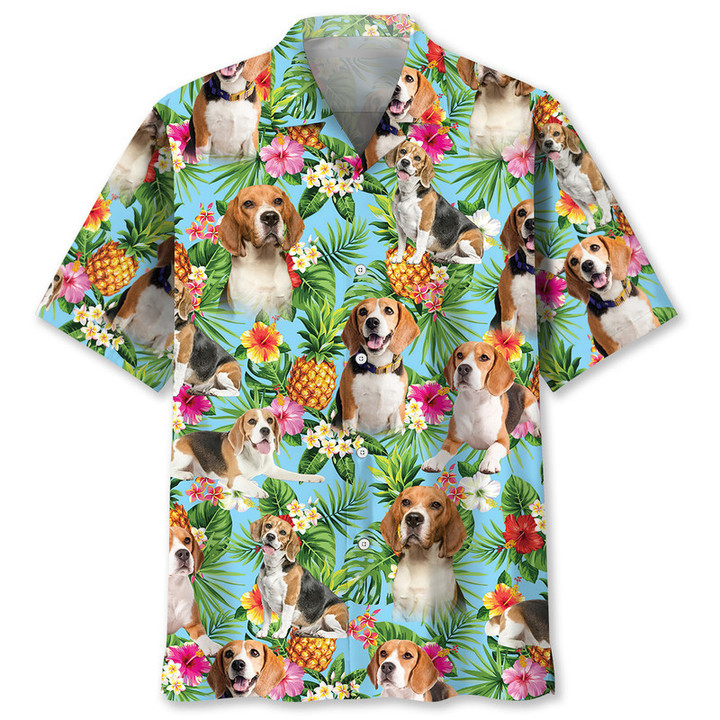Beagle Fruit Hawaiian Shirt K