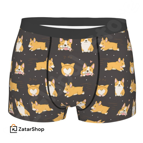Kawaii Corgi Animal Men's Panties Underpants