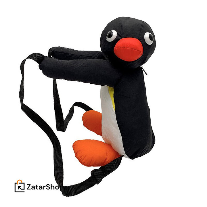 Penguin Plush Backpack Cartoon Cute PINGUed Plush Toy Soft Stuffed Animal Shoulder Bag for Kids Girls Birthday Gifts