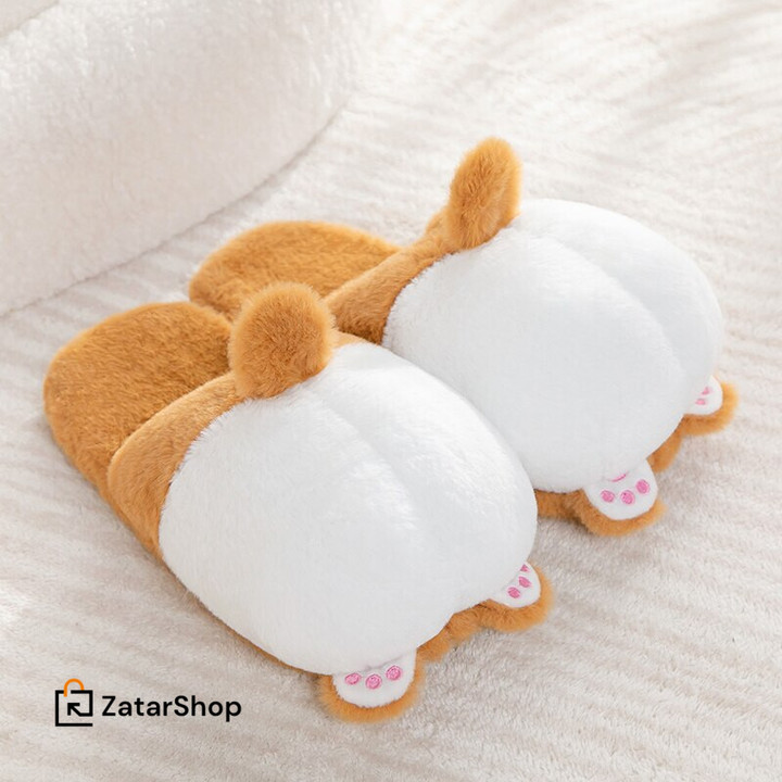 Corgi Ass Slippers Cute Color Spring and Autumn Adult Shoes Doll Female Indoor Household Supplies