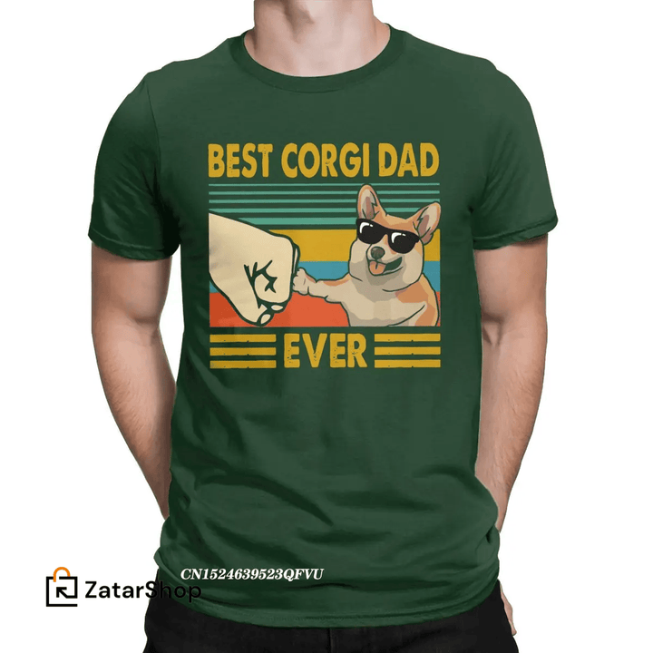 Best Corgi Dad Ever Men's T-Shirts
