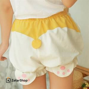 Cute Lolita Kawaii Women Sleeping Bottoms Fleece Shorts