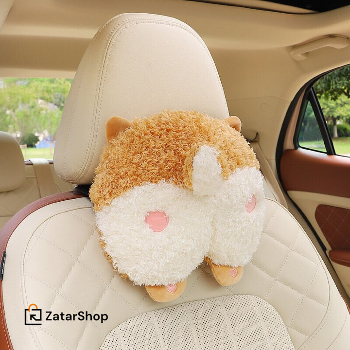 corgi New Cute Soft Comfortable Lumbar Support Car Waist Neck pillow Car Interior Ornaments Accessories