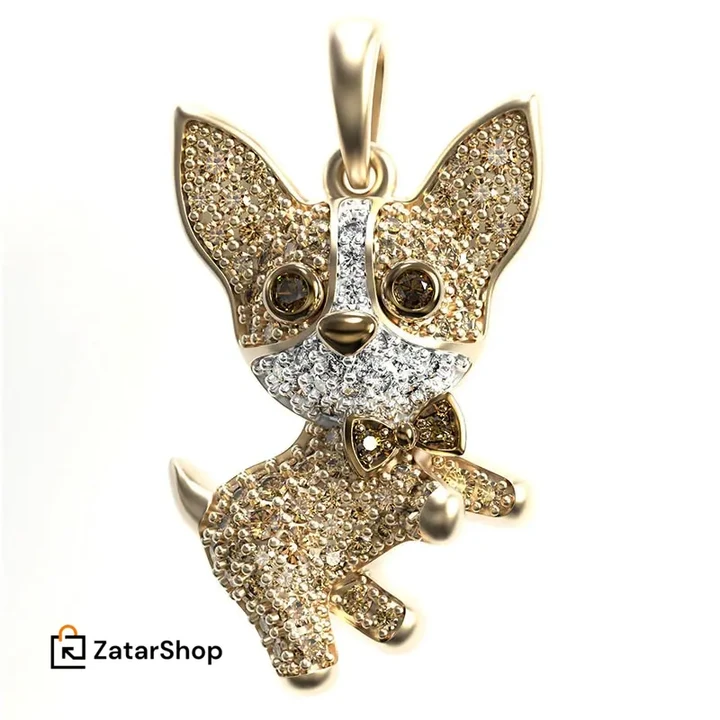Cute Corgi Character Animal Necklace High Gorgeous Jewelry