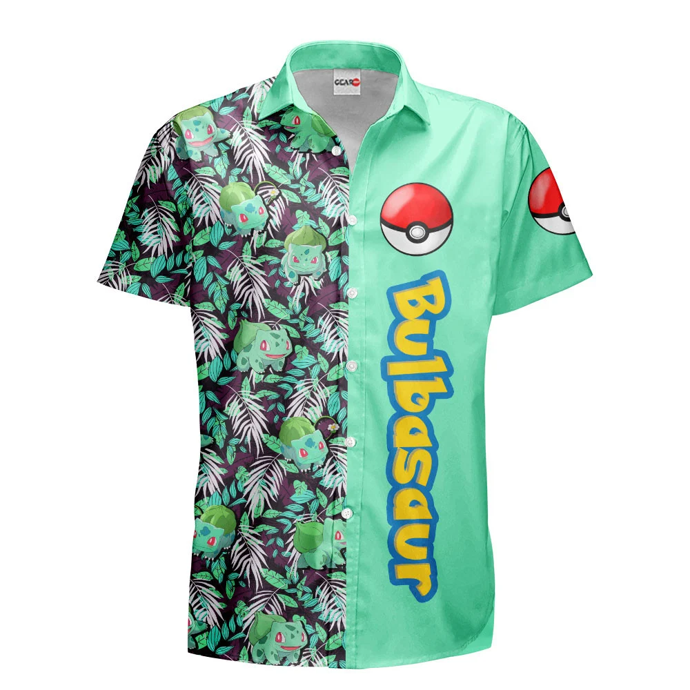 Bulbasaur Hawaiian Shirts Custom Anime Merch Clothes NTT0202