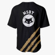 MSBY Baseball Jersey Shirts Black Custom Haikyuu Anime Costume