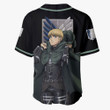 Armin Arlert Baseball Jersey Shirts Custom Attack On Titan Final Anime
