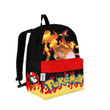 Charizard Backpack Custom Pokemon Anime Bag Flame Style For Fans