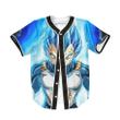 Dragon Ball Super Blue Vegeta Black Collar Baseball Jersey