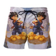 Dragon Ball Kid Goku Flying Nimbus Fan Art Style Cool Summer Shorts