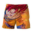 Dragon Ball Goku Super Saiyan Rose Fighting Design Shorts