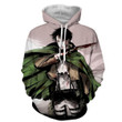 Attack on Titan Levi Ackerman Aftermath Blood Stain Hoodie