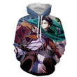 Attack on Titan Pissed Levi Ackerman Back Arial Attack Hoodie