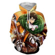 Attack On Titan Exhausted Levi Full Print Fan Art Hoodie