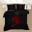 Fairy Tail Symbolic Red Emblem Anime Logo Bedding Set