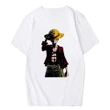 3D Anime One Piece Luffy Straw Hat Cover Face Custom Fandom Unisex Tshirt