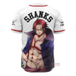 3D Anime One Piece Shanks Custom Fandom Baseball Tee VA301283