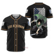 3D Anime Attack On Titan Levi Ackerman Black Custom Fandom Baseball Tee