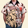 3D Anime Jujutsu Kaisen Sukuna Ryoumen Custom Fandom Hawaiian Shirt