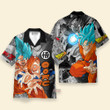 3D Anime Dragon Ball Goku Blue Custom Fandom Hawaiian Shirt VA306002
