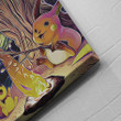 Pokemon Starry Night Campfire Canvas Print Wall Art