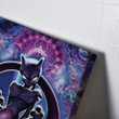 Trippy Cosmic Mewtwo Pokemon Canvas Print Wall Art