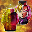 Dragon Ball Z Goku Rose &amp; Super Saiyan 2 Formation Hoodie