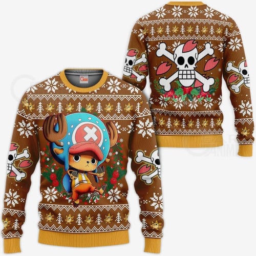 3D Anime One Piece Tony Tony Chopper Custom Fandom Ugly Christmas Sweater VA310118