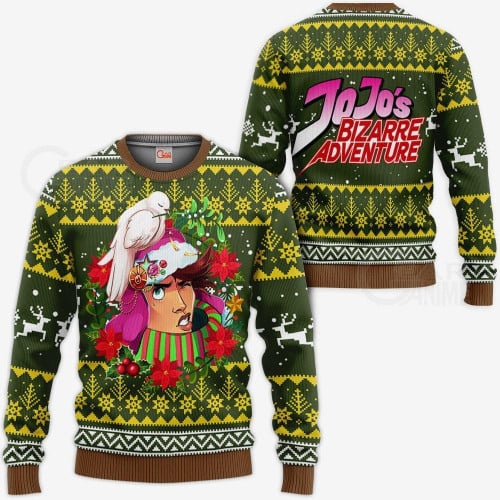 3D Anime JoJo's Bizarre Adventure Joseph Joestar Custom Fandom Ugly Christmas Sweater