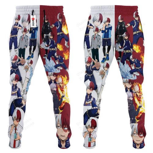 3D Anime My Hero Academia Shoto Todoroki Custom Fandom Sweatpants