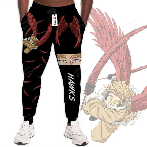 3D Anime My Hero Academia BNHA Keigo Takami Hawks Custom Fandom Sweatpants