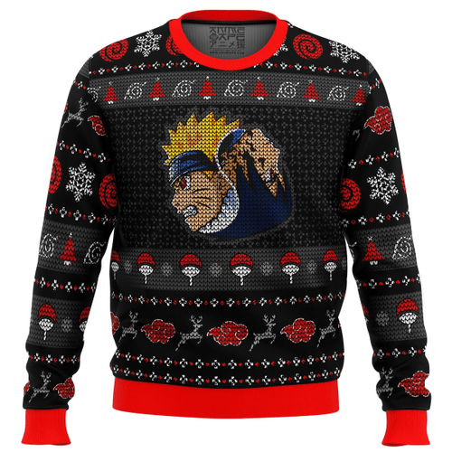 3D Anime Naruto Shippuden Yin Yang Naruto Sasuke Custom Ugly Christmas Sweater