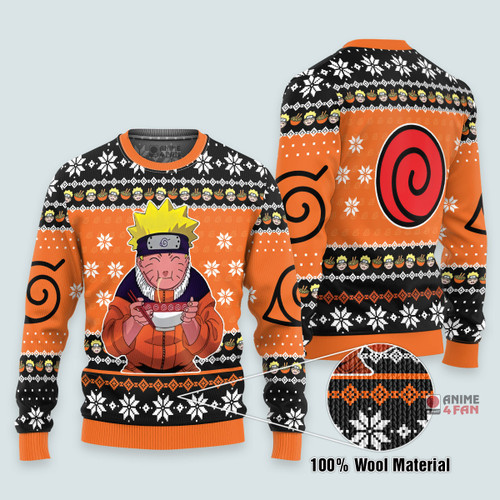 3D Anime Naruto Shippuden Ramen Custom Fandom Ugly Christmas Sweater VA310145