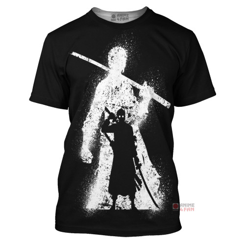 3D Anime Black Clover Shadow Black Custom Fandom T-Shirt