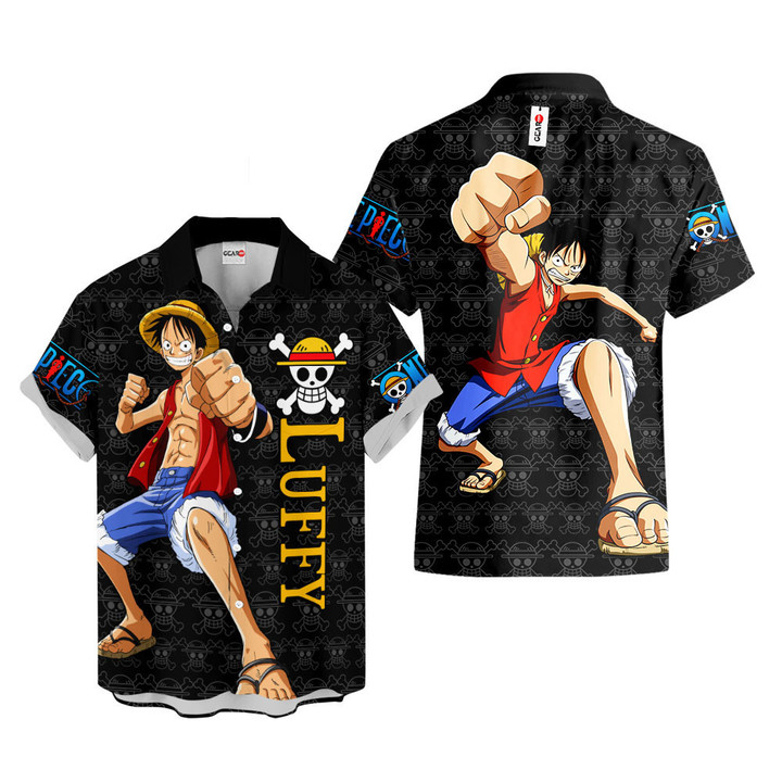 Luffy Hawaiian Shirts Custom Anime Clothes NTT1503