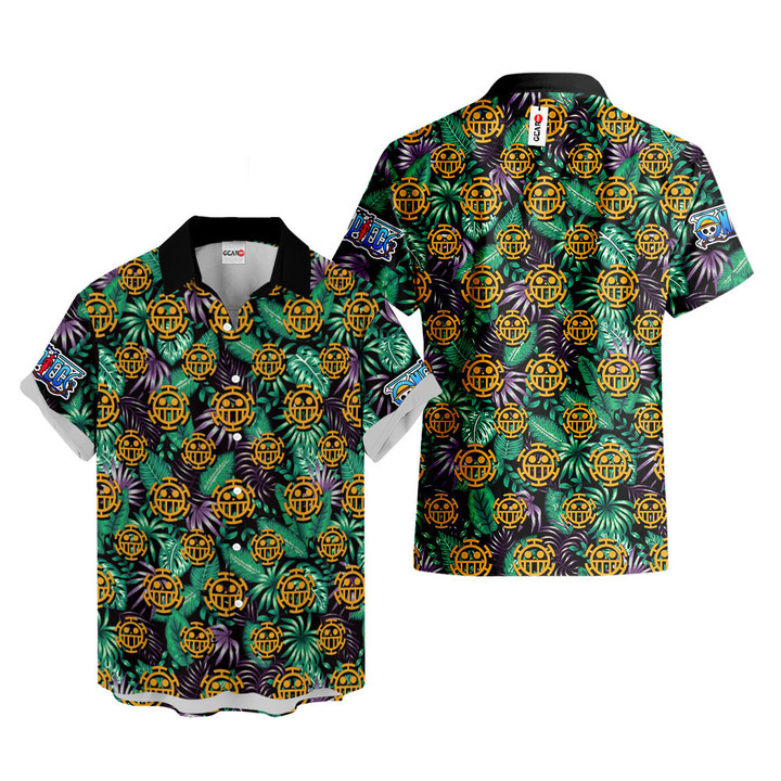 Trafalgar D Law Symbol Hawaiian Shirts Custom Anime Merch Clothes NTT0202