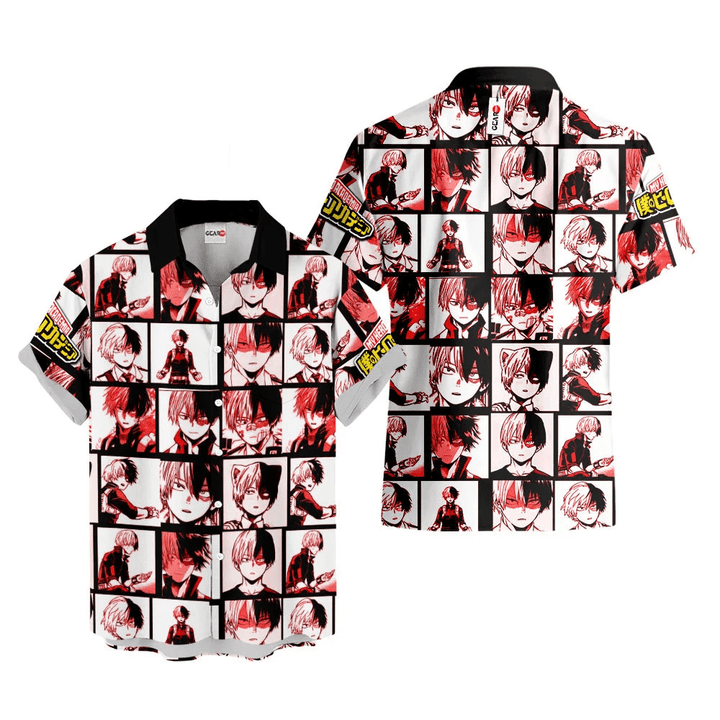 Shoto Todoroki Hawaiian Shirts Custom Anime Clothes NTT0302