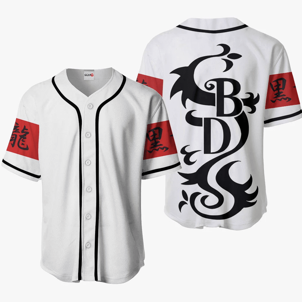 Tokyo Revengers Black Dragon Baseball Jersey Shirts Custom Anime Merch HA0901