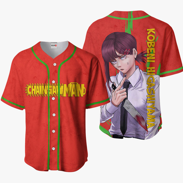 Chainsaw Man Kobeni Higashiyama Jersey Shirt Custom Anime Merch HA0901