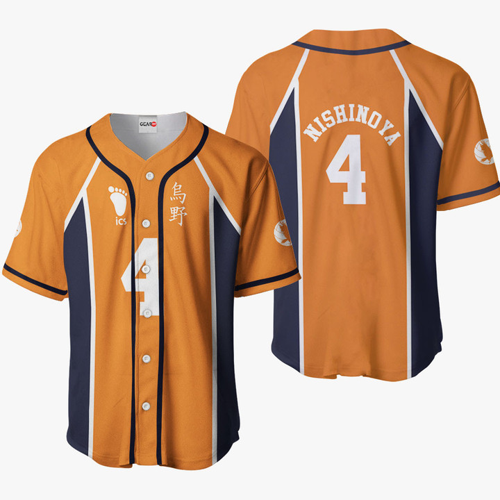Yuu Nishinoya Baseball Jersey Shirts Custom Haikyuu Anime Costume