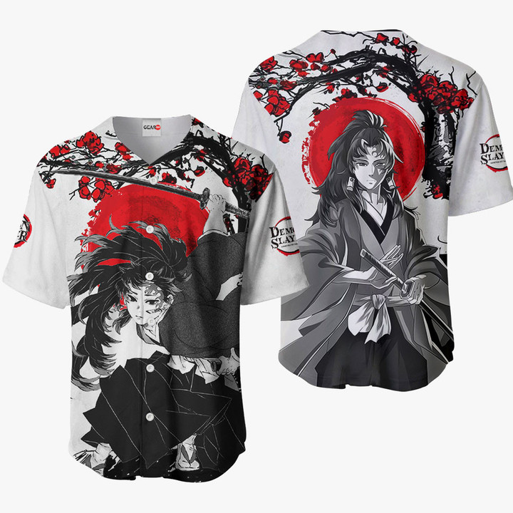 Yoriichi Tsugikuni Baseball Jersey Shirts Custom Kimetsu Anime Japan Style
