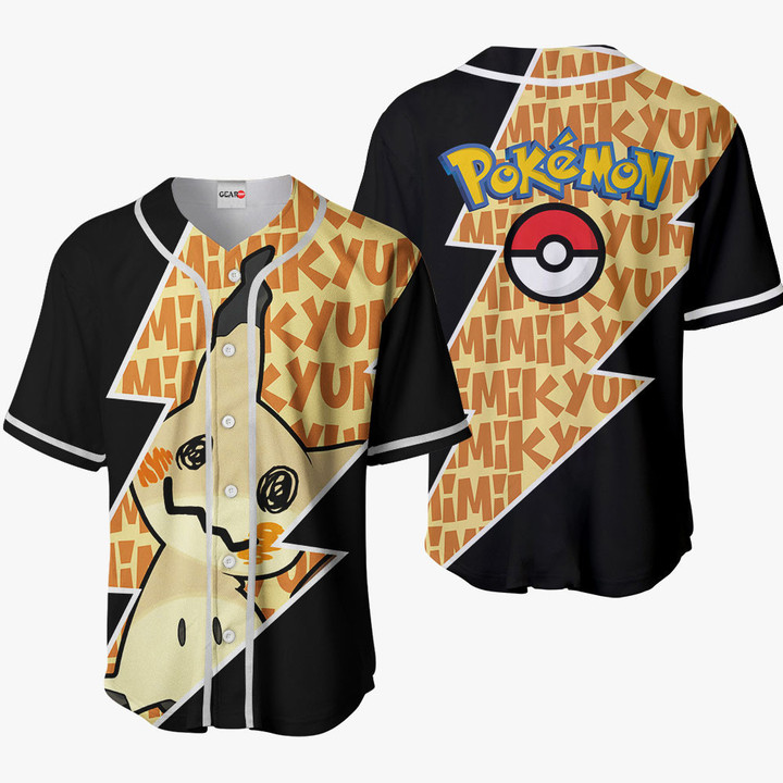 Mimikyu Baseball Jersey Shirts Custom Pokemon Anime For Fans