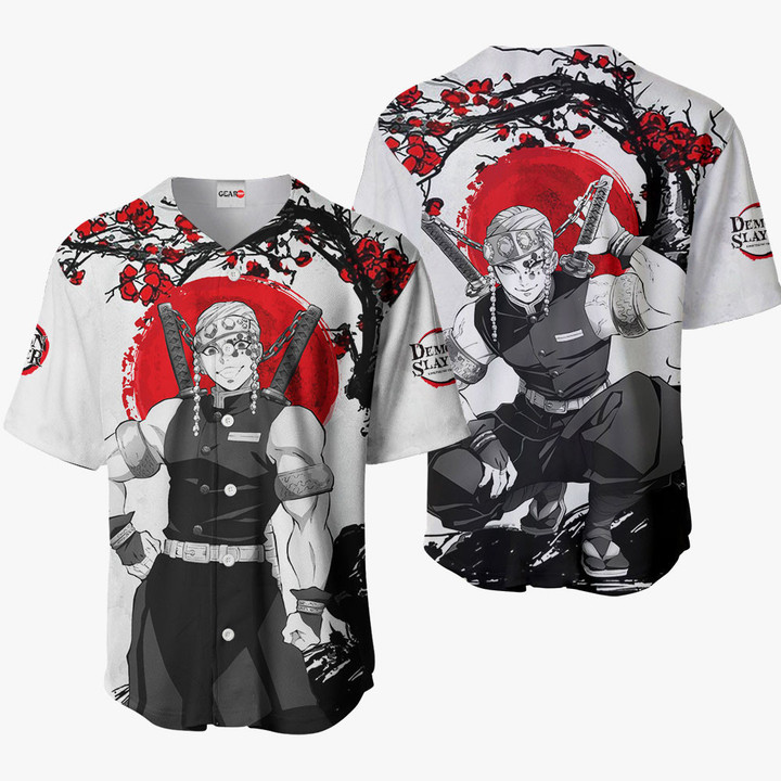 Tengen Uzui Baseball Jersey Shirts Custom Kimetsu Anime Japan Style